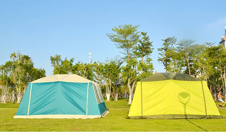 Cheap Goat Tents New Arrival! Outdoor 8 12 Person Ultra large Tent Anti UA Double Layer Waterproof Tents Outdoor Camping Large Gazebo Sun Shelter Tents 